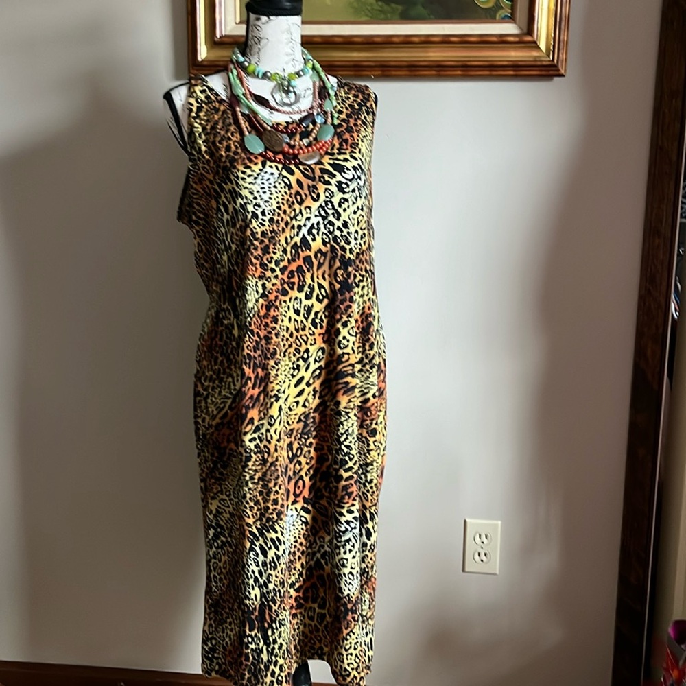 Dress size XL leopard print by Absollutely love It